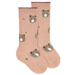 18762 Calcetines altos mezcla lana merino osito MAQUILLAJE condor. ROPA PARA BEBES ,PREMAMA Y COLEGIAL - DE 0 5 AÑOS