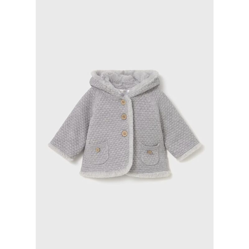 2333 REBECON POMPOM MAYORAL. ROPA PARA BEBES ,PREMAMA Y COLEGIAL - DE 0 5 AÑOS INVIERNO RECIEN NACIDO 0-1M 50CM . Color GRIS .