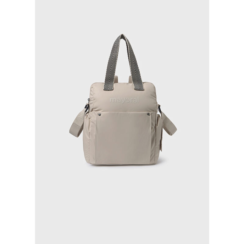 19897 Mochila asa fantasia Mayoral. COCHECITOS-CARRICOCHES PARA BEBE SACOS Y TEXTILES BOLSOS ,TALEGAS MALETAS . Color AVENA. 