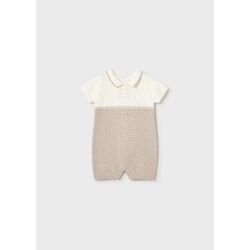 1603 Pelele tricot cuello mayoral. ROPA PARA BEBES ,PREMAMA Y COLEGIAL - DE 0 5 AÑOS INFANTIL VERANO RECIEN NACIDO MAYORAL 0-1