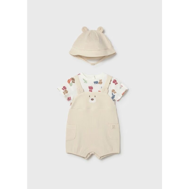 1608 Pelele peto gorro mayoral. ROPA PARA BEBES ,PREMAMA Y COLEGIAL - DE 0 5 AÑOS INFANTIL VERANO RECIEN NACIDO MAYORAL 0-1 55