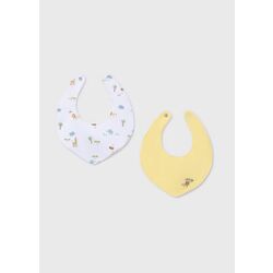 9073 Set de dos baberos mayoral. ROPA PARA BEBES ,PREMAMA Y COLEGIAL - DE 0 5 AÑOS INFANTIL VERANO RECIEN NACIDO MAYORAL 0-1 55