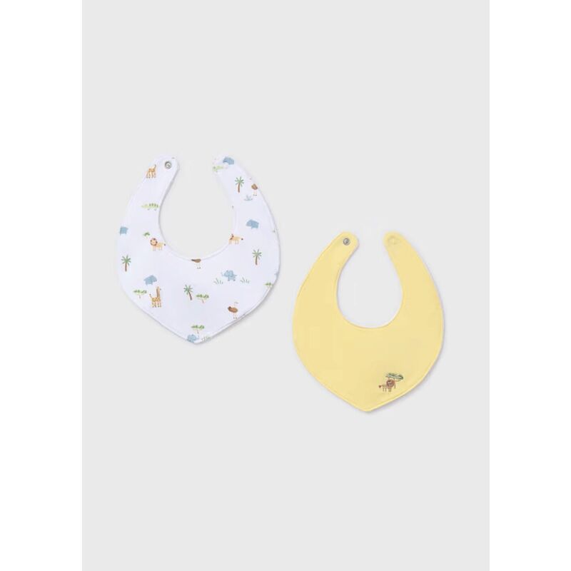 9073 Set de dos baberos mayoral. ROPA PARA BEBES ,PREMAMA Y COLEGIAL - DE 0 5 AÑOS INFANTIL VERANO RECIEN NACIDO MAYORAL 0-1 55