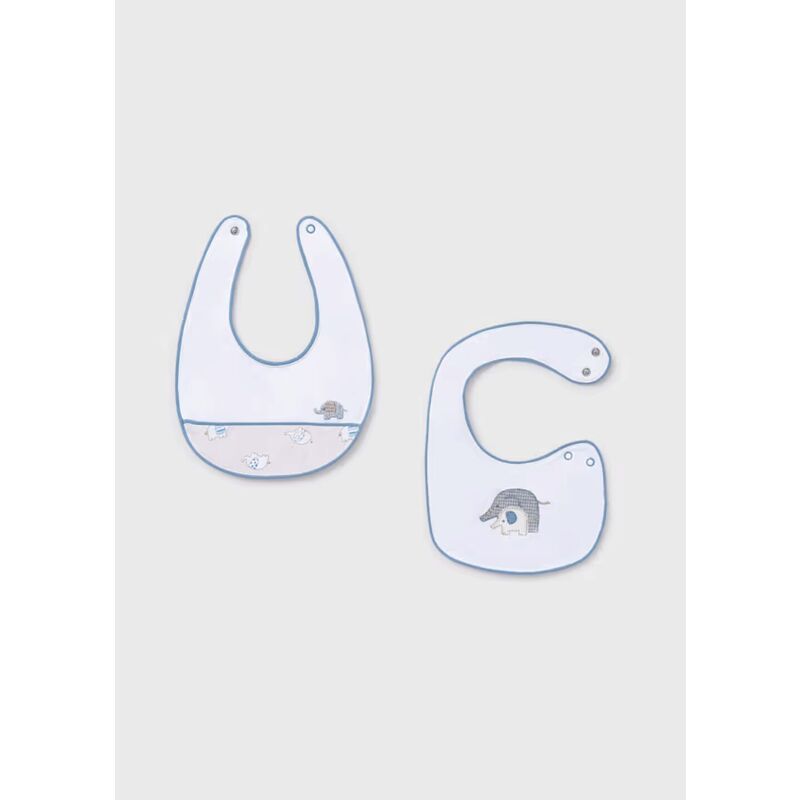 9074 Set de dos baberos mayoral. ROPA PARA BEBES ,PREMAMA Y COLEGIAL - DE 0 5 AÑOS INFANTIL VERANO RECIEN NACIDO MAYORAL 0-1 55