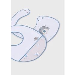 9074 Set de dos baberos mayoral. ROPA PARA BEBES ,PREMAMA Y COLEGIAL - DE 0 5 AÑOS INFANTIL VERANO RECIEN NACIDO MAYORAL 0-1 55