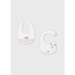 9074 Set de dos baberos mayoral. ROPA PARA BEBES ,PREMAMA Y COLEGIAL - DE 0 5 AÑOS INFANTIL VERANO RECIEN NACIDO MAYORAL 0-1 55