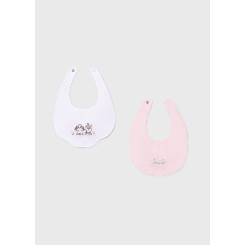 9077 Set de dos baberos mayoral. ROPA PARA BEBES ,PREMAMA Y COLEGIAL - DE 0 5 AÑOS INFANTIL VERANO RECIEN NACIDO MAYORAL 0-1 55