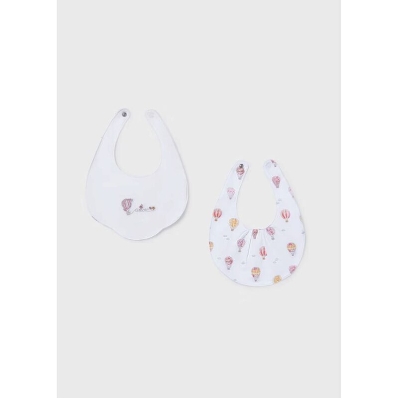 9077 Set de dos baberos mayoral. ROPA PARA BEBES ,PREMAMA Y COLEGIAL - DE 0 5 AÑOS INFANTIL VERANO RECIEN NACIDO MAYORAL 0-1 55