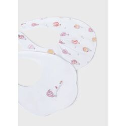 9077 Set de dos baberos mayoral. ROPA PARA BEBES ,PREMAMA Y COLEGIAL - DE 0 5 AÑOS INFANTIL VERANO RECIEN NACIDO MAYORAL 0-1 55