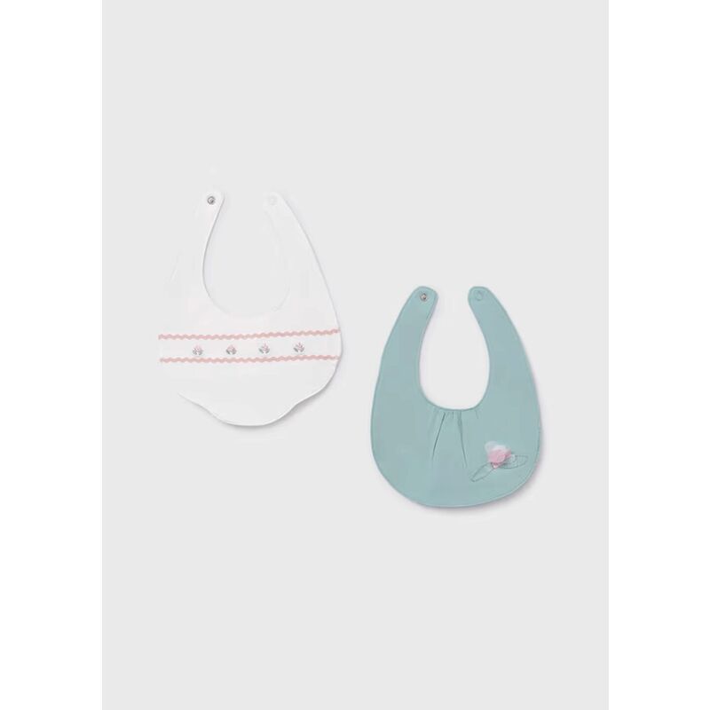 9077 Set de dos baberos mayoral. ROPA PARA BEBES ,PREMAMA Y COLEGIAL - DE 0 5 AÑOS INFANTIL VERANO RECIEN NACIDO MAYORAL 0-1 55