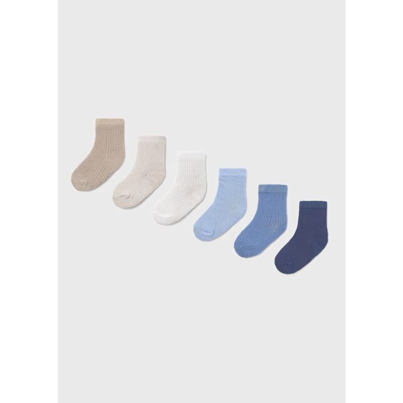 9046 Set 6 calcetines recién nacido Mayoral. ROPA PARA BEBES ,PREMAMA Y COLEGIAL - DE 0 5 AÑOS INFANTIL VERANO RECIEN NACIDO