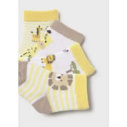 9049 Set 4 calcetines animales recién nacido Mayoral. ROPA PARA BEBES ,PREMAMA Y COLEGIAL - DE 0 5 AÑOS INFANTIL VERANO RECIEN