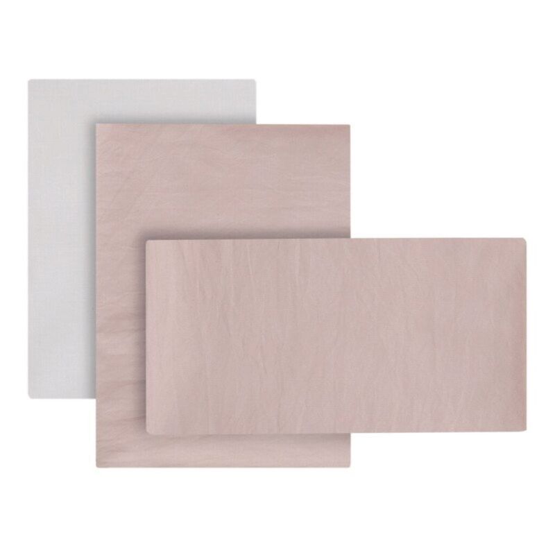 56235 SABANA CUNA 3 PCS (CUNA 60) 60x120x1 CM TENDER BLUSH CAMBRASS. MOBILIARIO Y DECORACION PARA BEBE - ROPA CUNA MINICUNA