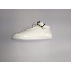 A1601 PEUCA MERCEDITAS CHAROL BLANCO PANYNO. ZAPATOS PARA BEBE - CALZADO Peuca de Niña Bautizo . CALZADO 17. 