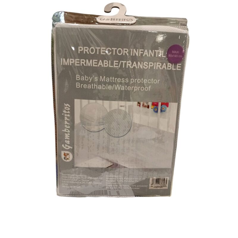10912 BAJERA PROTECTOR DE MAXICUNA 80X140 GAMBERRITOS. MOBILIARIO Y DECORACION PARA BEBE - ROPA CUNA MINICUNA SABANAS . Color