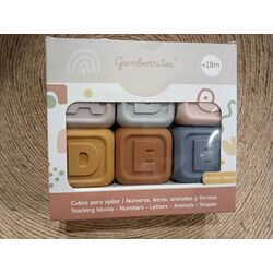 11019 JUGUETE DIDACTICO SILICONA MULTICOLOR GAMBERRTITOS. JUGUETES PARA BEBE - PRIMEROS APILABLES Y ENCAJABLES . Color 0. 