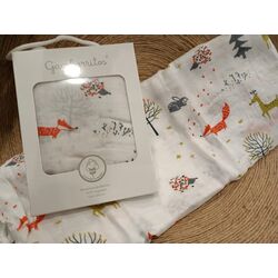 11030 MUSELINA BAMBU 120X120CM GAMBERRITOS. COCHECITOS-CARRICOCHES PARA BEBE SACOS Y TEXTILES MUSELINAS GASAS PUERICULTURA