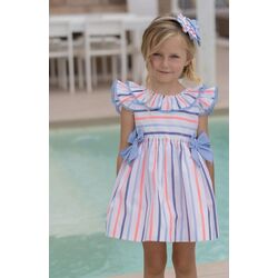 390244V VESTIDO INFANTIL MIRANDA. ROPA PARA BEBES ,PREMAMA Y COLEGIAL - DE 0 5 AÑOS INFANTIL VERANO NIÑA Vestidos . Color Azul.