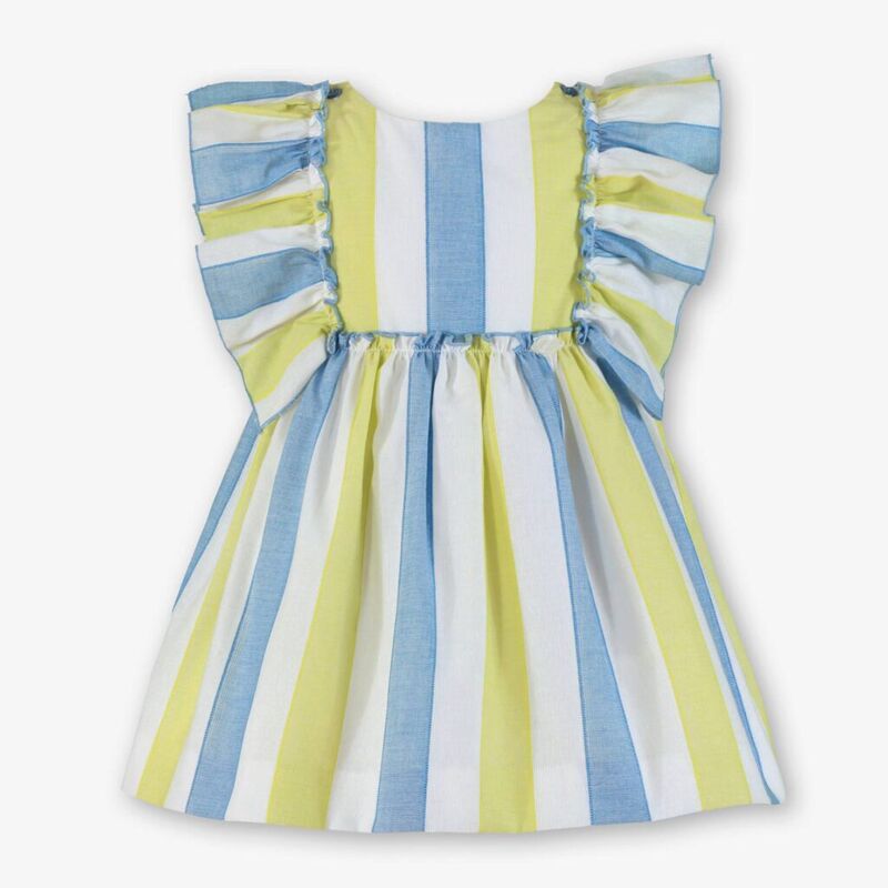 390238V VESTIDO INFANTIL MIRANDA. ROPA PARA BEBES ,PREMAMA Y COLEGIAL - DE 0 5 AÑOS INFANTIL VERANO NIÑA Vestidos . Color Azul.