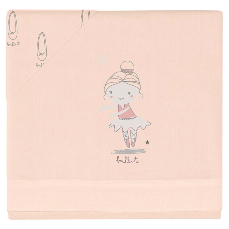 68150504 Juego sabanas punto jersey 3 piezas Ballet (Minicuna (50x80/90)). MOBILIARIO Y DECORACION PARA BEBE - ROPA CUNA