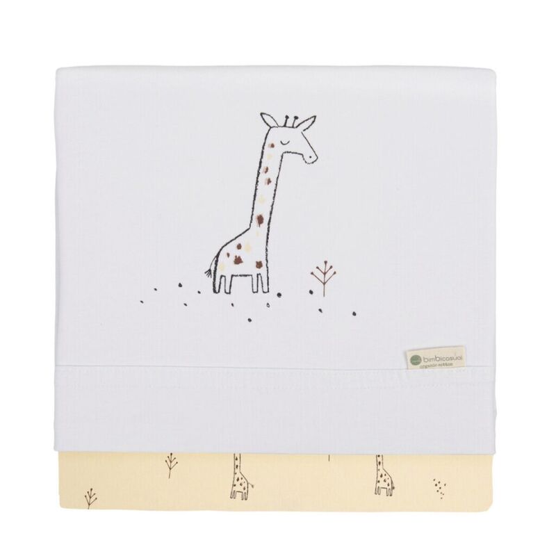 68951023 Tríptico Sabanitas Punto 100% Algodón Giraffe (Maxicuna (70x140)). MOBILIARIO Y DECORACION PARA BEBE - ROPA CUNA