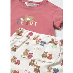 1277 Conjunto pantalón corto terracota  mayoral. ROPA PARA BEBES ,PREMAMA Y COLEGIAL - DE 0 5 AÑOS INFANTIL VERANO RECIEN NACIDO