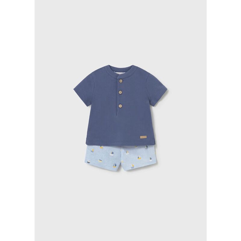 1281 Conjunto pantalón corto y polo mayoral. ROPA PARA BEBES ,PREMAMA Y COLEGIAL - DE 0 5 AÑOS INFANTIL VERANO RECIEN NACIDO