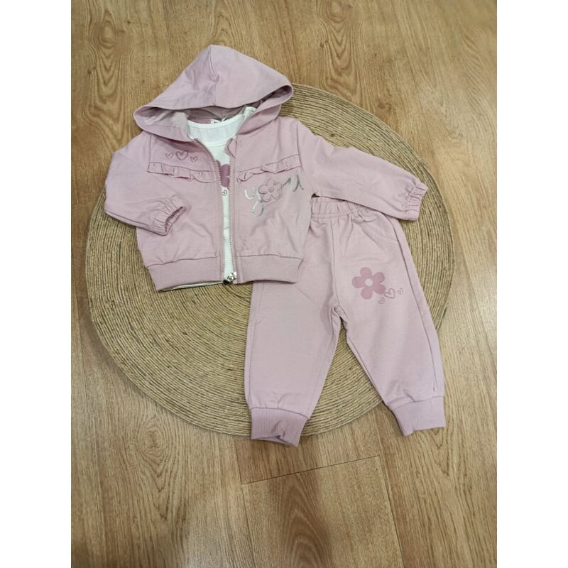 0875 Conjunto de tres piezas niña garvel. ROPA PARA BEBES ,PREMAMA Y COLEGIAL - DE 0 5 AÑOS INFANTIL VERANO NIÑA Chandal .