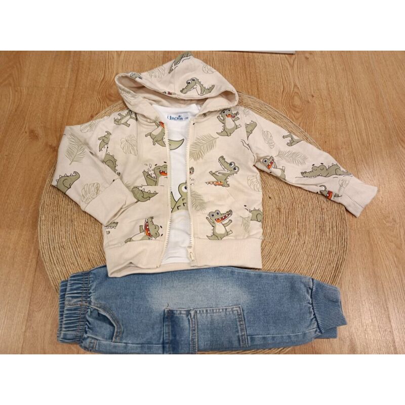 2055 Conjunto tres piezas niño garvel. ROPA PARA BEBES ,PREMAMA Y COLEGIAL - DE 0 5 AÑOS INFANTIL VERANO NIÑO Chandal . TALLAS