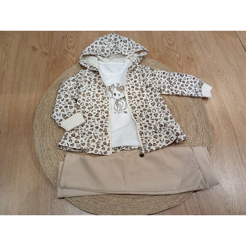 992 Conjunto de tres piezas niña garvel. ROPA PARA BEBES ,PREMAMA Y COLEGIAL - DE 0 5 AÑOS INFANTIL VERANO NIÑA Chandal . TALLAS