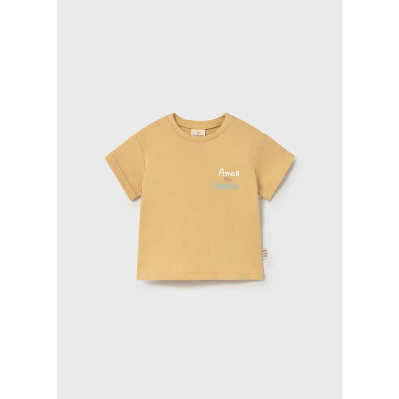 1077 Camiseta manga corta miel  mayoral. ROPA PARA BEBES ,PREMAMA Y COLEGIAL - DE 0 5 AÑOS INFANTIL VERANO RECIEN NACIDO MAYORAL