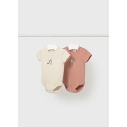 1739 Arcilla Set 2 bodys  MAYORAL. ROPA PARA BEBES ,PREMAMA Y COLEGIAL - DE 0 5 AÑOS INFANTIL VERANO NIÑO Accesorios NIÑA