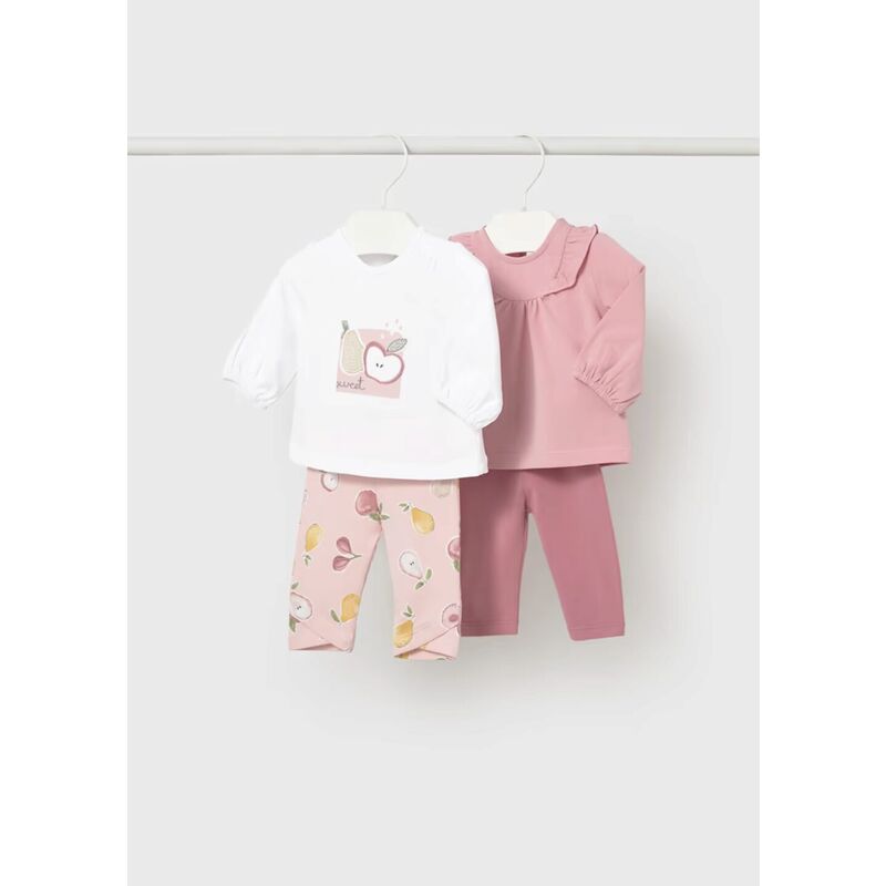 1741 Conjunto leggins 4 m/l rose  Mayoral. ROPA PARA BEBES ,PREMAMA Y COLEGIAL - DE 0 5 AÑOS INFANTIL VERANO NIÑA Conjuntos