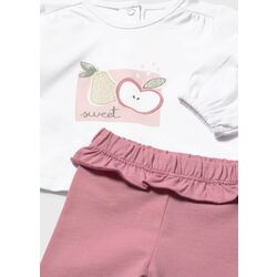 1741 Conjunto leggins 4 m/l rose  Mayoral. ROPA PARA BEBES ,PREMAMA Y COLEGIAL - DE 0 5 AÑOS INFANTIL VERANO NIÑA Conjuntos