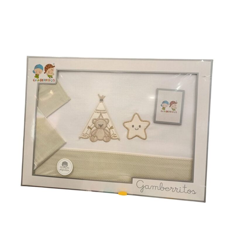 11055 TRIPTICO SABANAS DE CUNA 60 X120 GAMBERRITOS. MOBILIARIO Y DECORACION PARA BEBE - ROPA CUNA MINICUNA SABANAS . Color