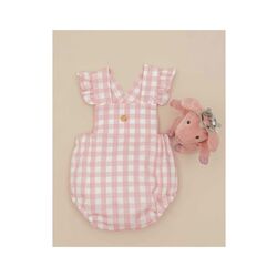 2684315 PETO CUADROS ROSA EMPOLVADO PANGASA. ROPA PARA BEBES ,PREMAMA Y COLEGIAL - DE 0 5 AÑOS INFANTIL VERANO NIÑA Ranita .