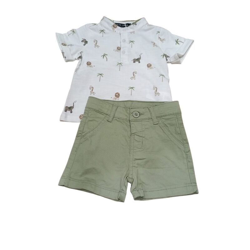 2215 Conjunto niño garvel. ROPA PARA BEBES ,PREMAMA Y COLEGIAL - DE 0 5 AÑOS INFANTIL VERANO NIÑO Conjuntos . TALLAS 3 meses. 