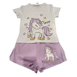 2322 Conjunto niña Gárvel. ROPA PARA BEBES ,PREMAMA Y COLEGIAL - DE 0 5 AÑOS INFANTIL VERANO NIÑA Conjuntos . Color Rosa. TALLAS