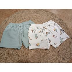 1292 Set 2 pantalones cortos menta Mayoral. ROPA PARA BEBES ,PREMAMA Y COLEGIAL - DE 0 5 AÑOS INFANTIL VERANO RECIEN NACIDO