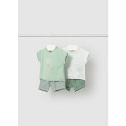 1626 Conjunto cuatro piezas GLASS mayoral. ROPA PARA BEBES ,PREMAMA Y COLEGIAL - DE 0 5 AÑOS INFANTIL VERANO RECIEN NACIDO