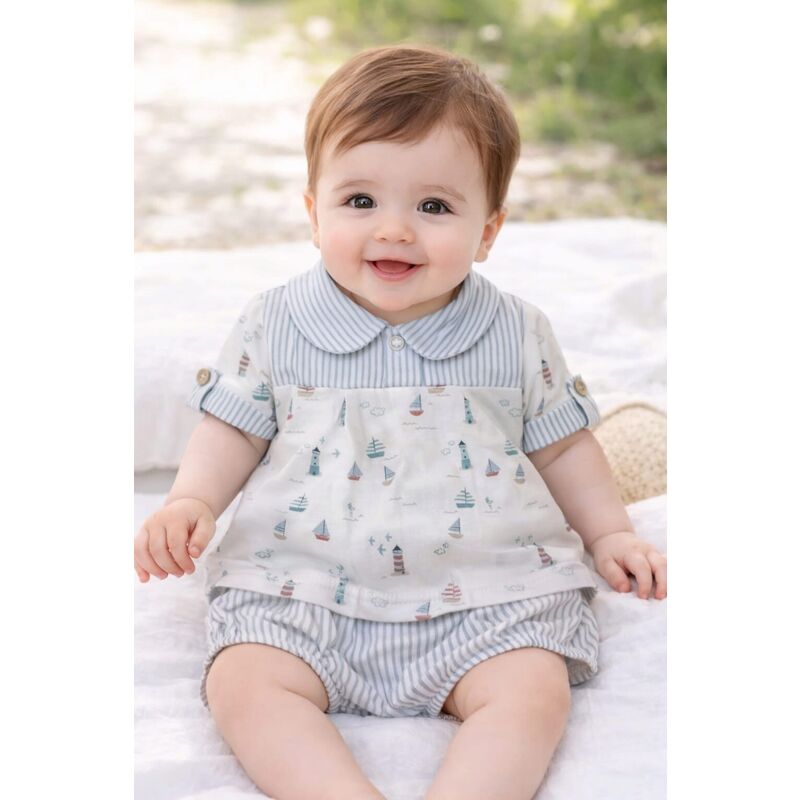 40221 CONJUNTO RANITA BEBE NIÑO MIRADA BABIDU. ROPA PARA BEBES ,PREMAMA Y COLEGIAL - DE 0 5 AÑOS INFANTIL VERANO Conjuntos