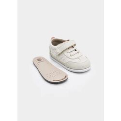 41785 Deportiva respetuosa crudo/rosa Mayoral. ZAPATOS PARA BEBE - CALZADO NIÑA Playeros Peucas Deportivas BAREFOOT NIÑO .