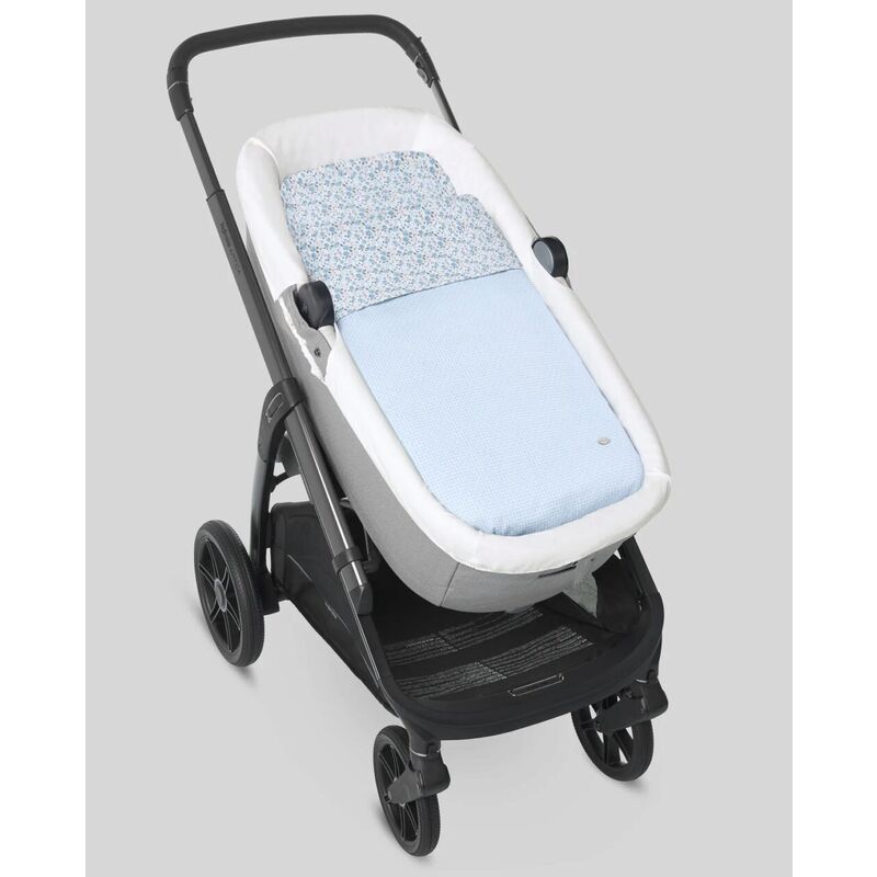 044 183291 SACO COCHE "GARDENIA" PAZ RODRIGUEZ. PASEO - ACCESORIOS DE SACOS COCHE CAPAZO SOBRE Y PUNTO PARA . Color Azul. 