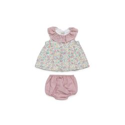 26098 JESUSITO CON BRAGA TELA FLORES GASA MAQUILLAJE JULIANA. ROPA PARA BEBES ,PREMAMA Y COLEGIAL - DE 0 5 AÑOS INFANTIL VERANO