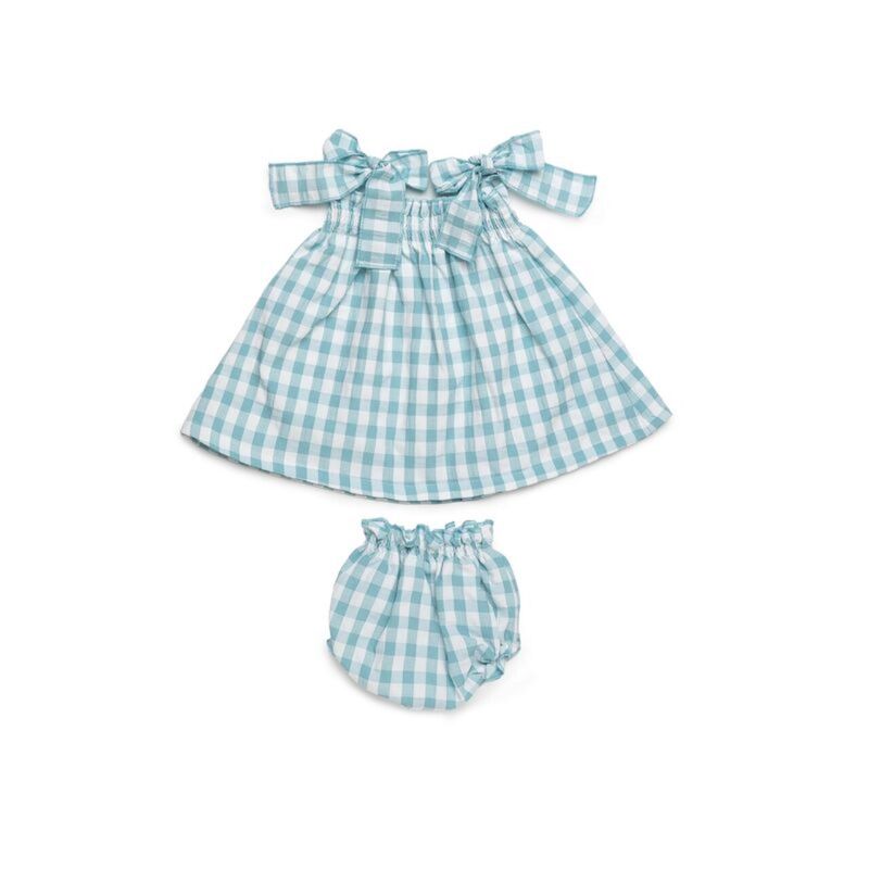 26144 VESTIDO ENGOMADO CON BRAGA CUADROS JULIANA. ROPA PARA BEBES ,PREMAMA Y COLEGIAL - DE 0 5 AÑOS INFANTIL VERANO NIÑA