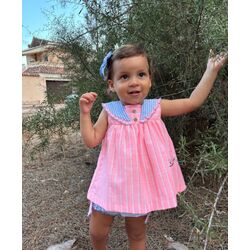 GRE001 JESUSITO GRETA DANIESTY. ROPA PARA BEBES ,PREMAMA Y COLEGIAL - DE 0 5 AÑOS INFANTIL VERANO NIÑA Vestidos . TALLAS 18