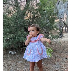 CO001 JESUSITO CORAL. ROPA PARA BEBES ,PREMAMA Y COLEGIAL - DE 0 5 AÑOS INFANTIL VERANO NIÑA Vestidos . TALLAS 12 meses. 