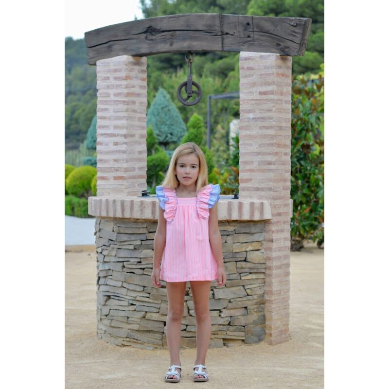 GRE004 VESTIDO GRETA EVASÉ. ROPA PARA BEBES ,PREMAMA Y COLEGIAL - DE 0 5 AÑOS INFANTIL VERANO NIÑA Vestidos . TALLAS 4 años. 