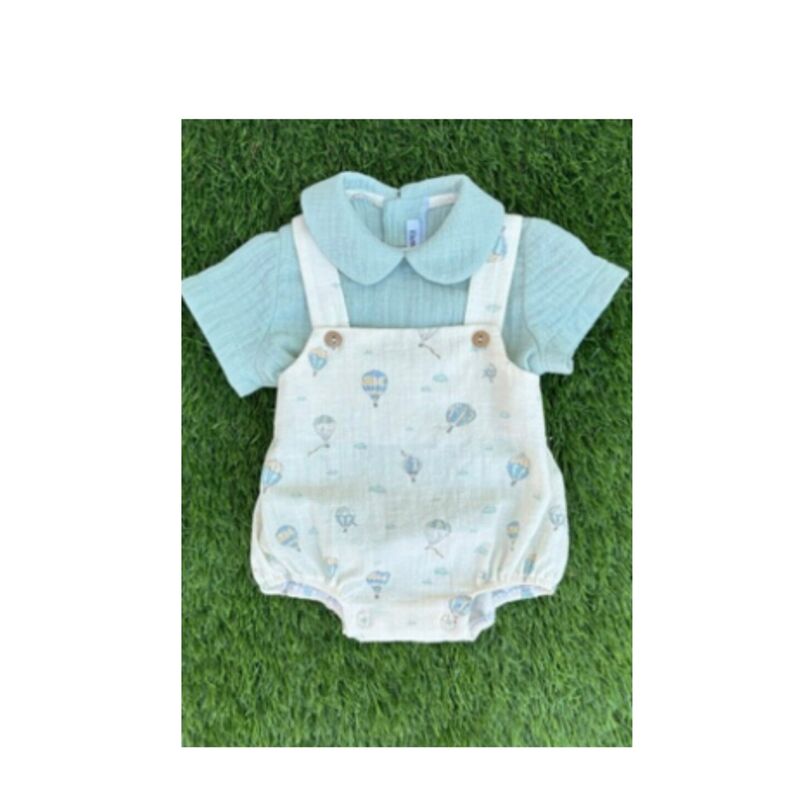 CIE020 CONJUNTO PETO CON CAMISA NIÑO CIELO. ROPA PARA BEBES ,PREMAMA Y COLEGIAL - DE 0 5 AÑOS INFANTIL VERANO Conjuntos Ranita .