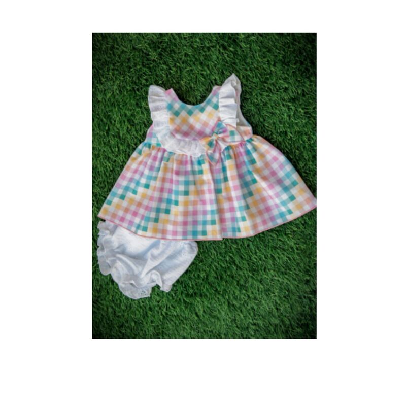 IBZ001 JESUSITO IBIZA KAROLA. ROPA PARA BEBES ,PREMAMA Y COLEGIAL - DE 0 5 AÑOS INFANTIL VERANO NIÑA Vestidos . TALLAS 12 meses.